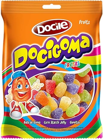 Bala de Goma Docigoma Sortida 1kg - Docile