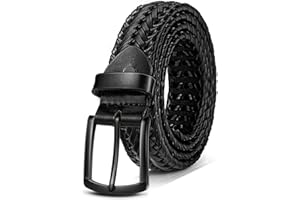 KEMISANT Men Belt, Braided Belt Comfortable For Men Casual Jean Golf 1 3/8"