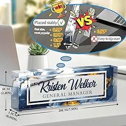 Custom Office Name Plate for Desk - Desk Name Plate
