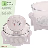 Oypla 12L White Portable Halogen Convection Oven 1400W - Multi-Purpose view 3