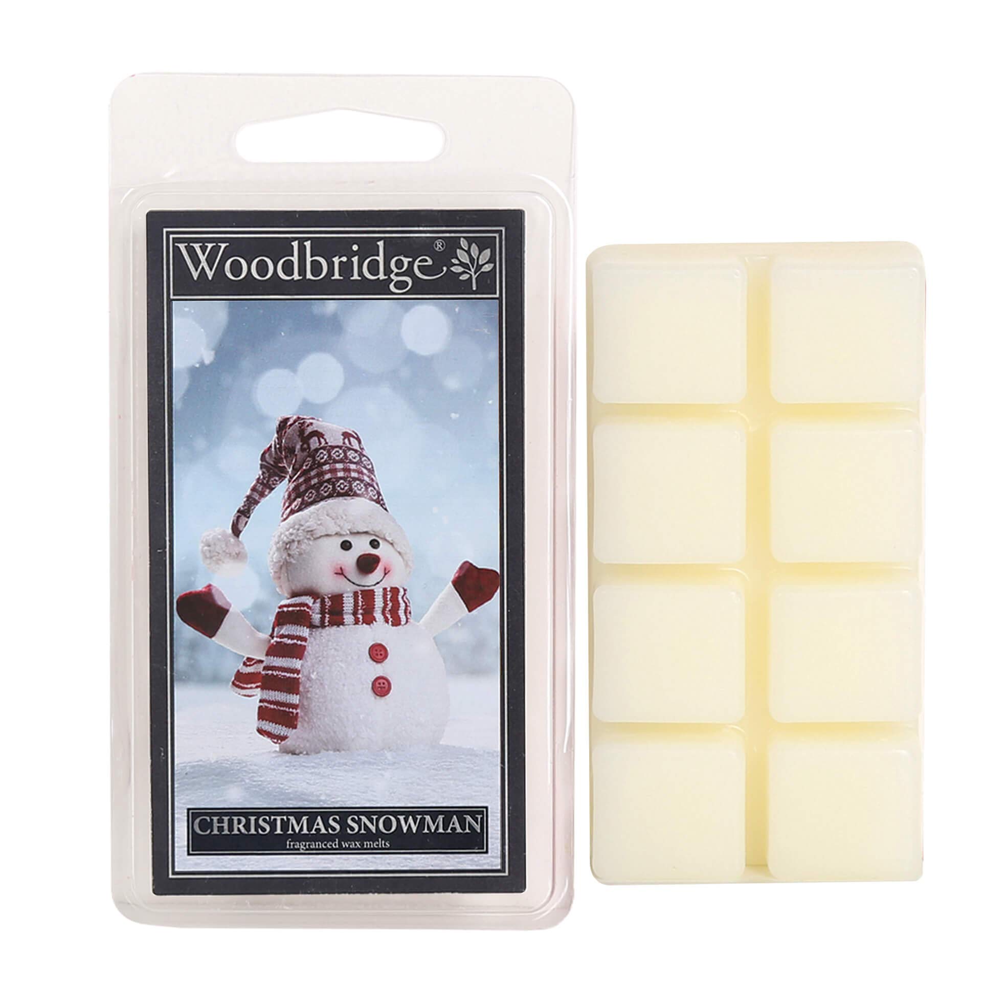 Woodbridge Christmas Snowman Scented Wax Melts for Your Fragrance Lamp (68 g) 8 Scented Wax Cubes with 10 Hours Fragrance Time Each for Your Favourite Home Aroma WWM031