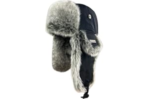 IFURHATAL Winter Trapper Hat for Men Women Faux Fur Winter Hat Ushanka Hat Bomber Hat