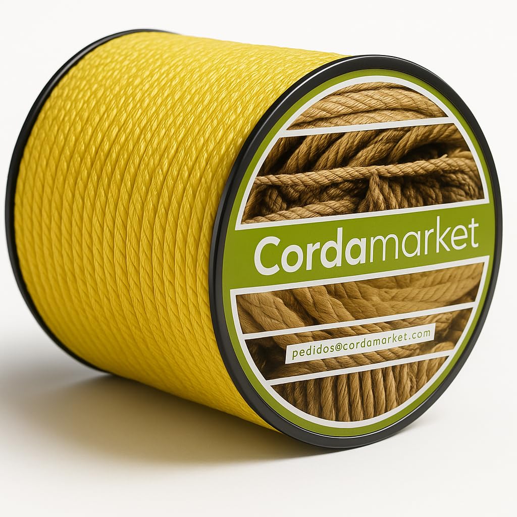 Cordamarket Driza Dyneema Rope, Unisex Adult, unisex-adult, CDMKDYA040025, lemon tree, 25