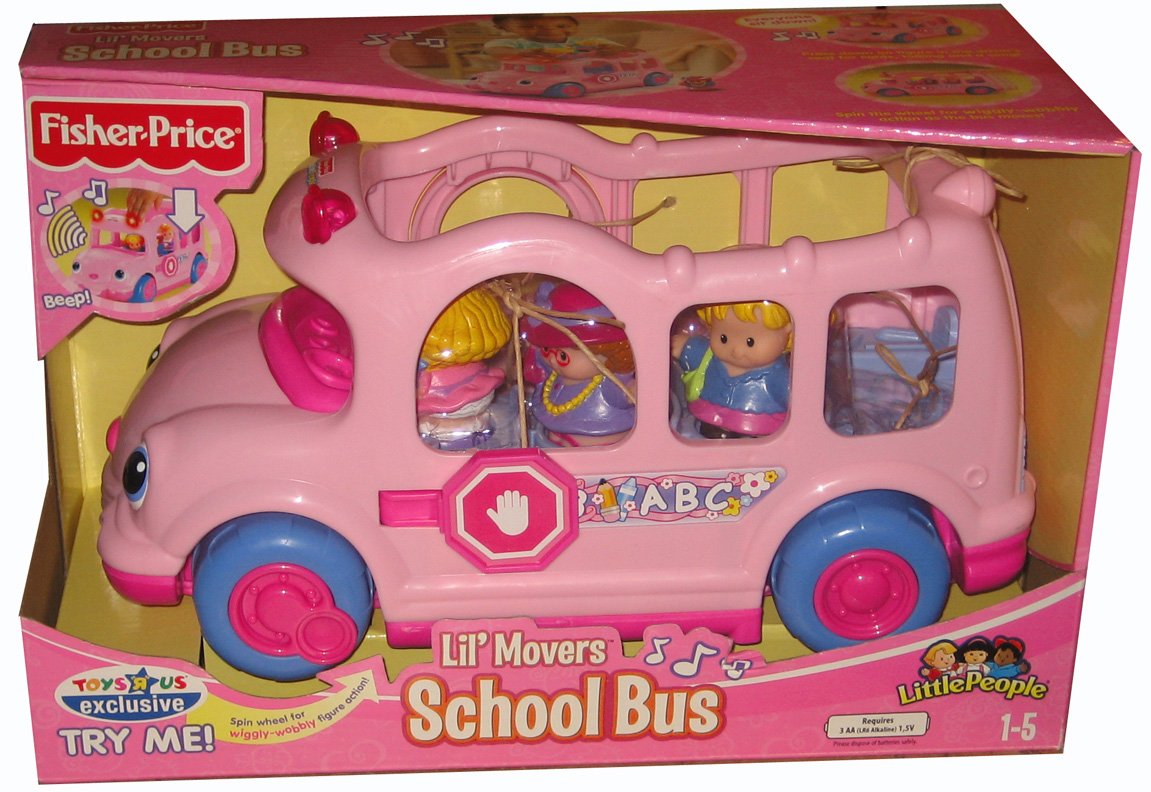 fisher price pink bus