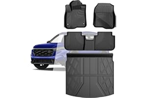 TTX LIGHTING Floor Mats & Cargo Liner Fit for Honda CRV 2023-2025 2026 All Models (Include Hybrid) - Custom Fit All Weather Floor Liners & Trunk Mat (Upper Deck) 2025 CR-V Accessories Full Set Car Mats