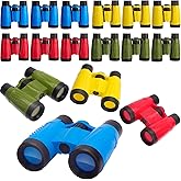 ASONA 24 PCS Binoculars for Kids with Neck String, Bulk Toy Binoculars Nature Exploration Toys Safari Jungle Animal Theme Party Favors for Bird Watching Camping Hunting Hiking Supplies