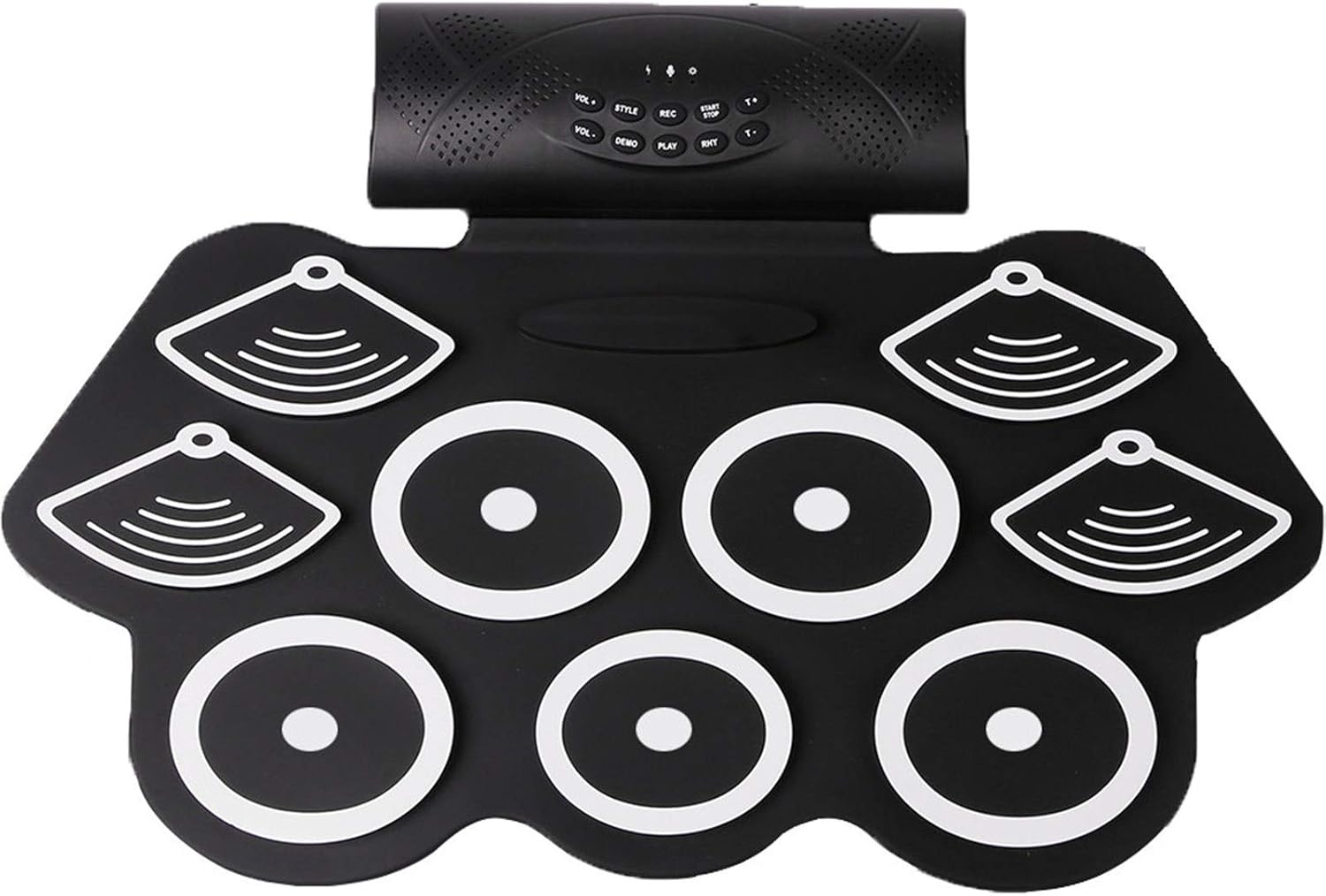 HandRolled Thick Silicone Electronic Drums, Foldable Portable Usb
