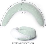 Niimo XXL Pregnancy Pillow & Nursing Pillow 100% Cotton Cover view 6