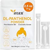 iFEiER 100% Pure DL-Panthenol Powder 2.5 oz (71g) &ndash; Cosmetic Grade Pro Vitamin B5, Water-Soluble for Skin &amp; Hair Care, Moisturizing &amp; Conditioning Ingredient for DIY Creams, Shampoos &amp; Lotions