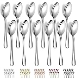 Evanda Dinner Spoons 12 Pieces, Stainless Steel