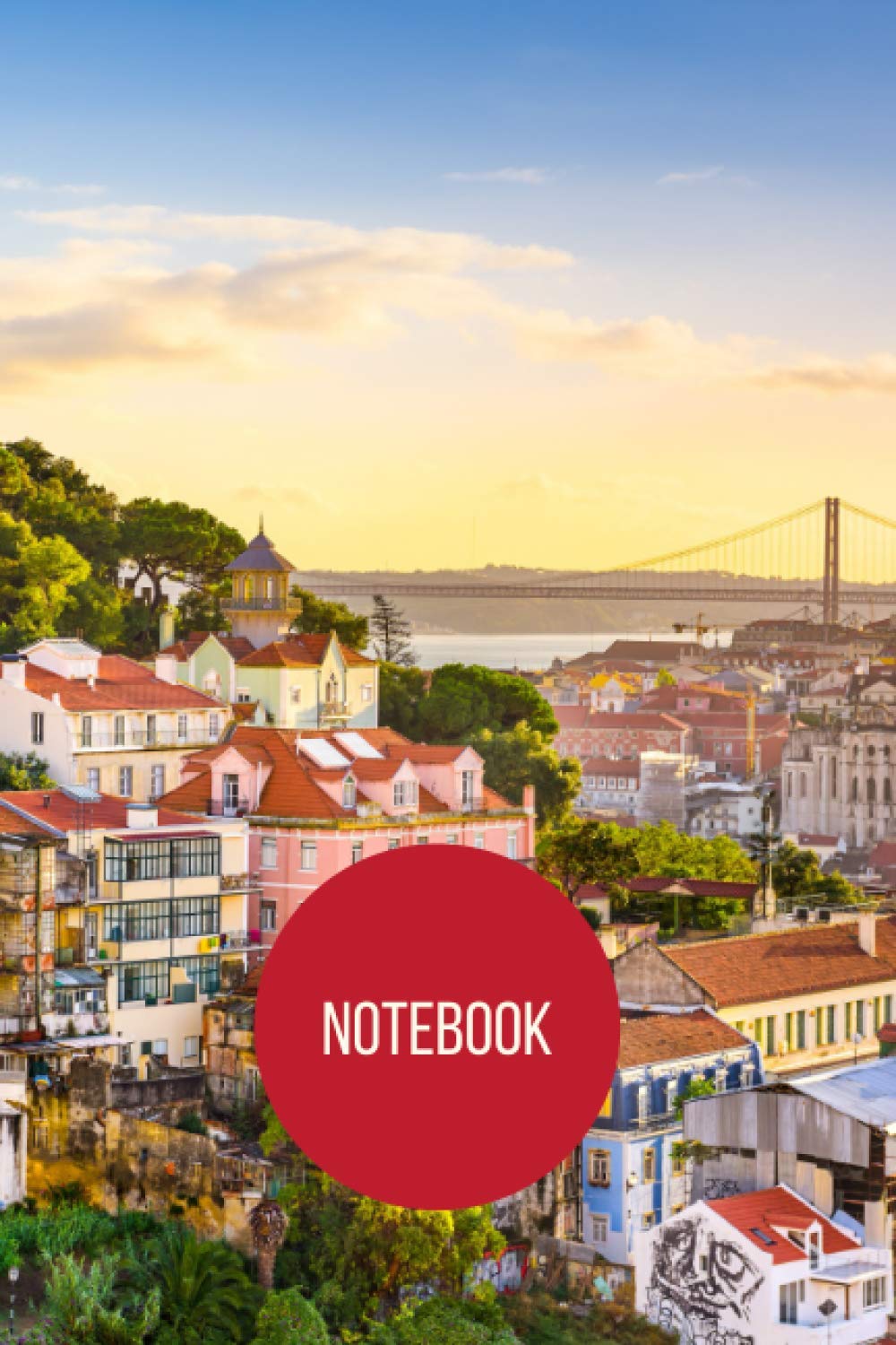 Lisbon Notebook: blank lined composition journal | Lisbon notebook | 100 pages