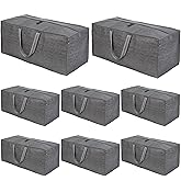 VENO 8 Pack Heavy Duty Moving Bags with Backpack Straps, Zippers & Handles, Extra Large Packing Bags for College Dorm Essentials, Moving Supplies Alternative to Cardboard Moving Boxes