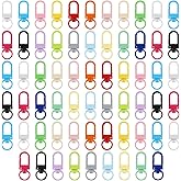 75 PCS Colorful Metal Lobster Claw Clasps, Colorful Metal Swivel Snap Hooks Swivel Lanyards Lanyard Clips Swivels Snap Hooks for Key Chains, Heavy Duty Lobster Claw Clasps for Crafts, Jewelry