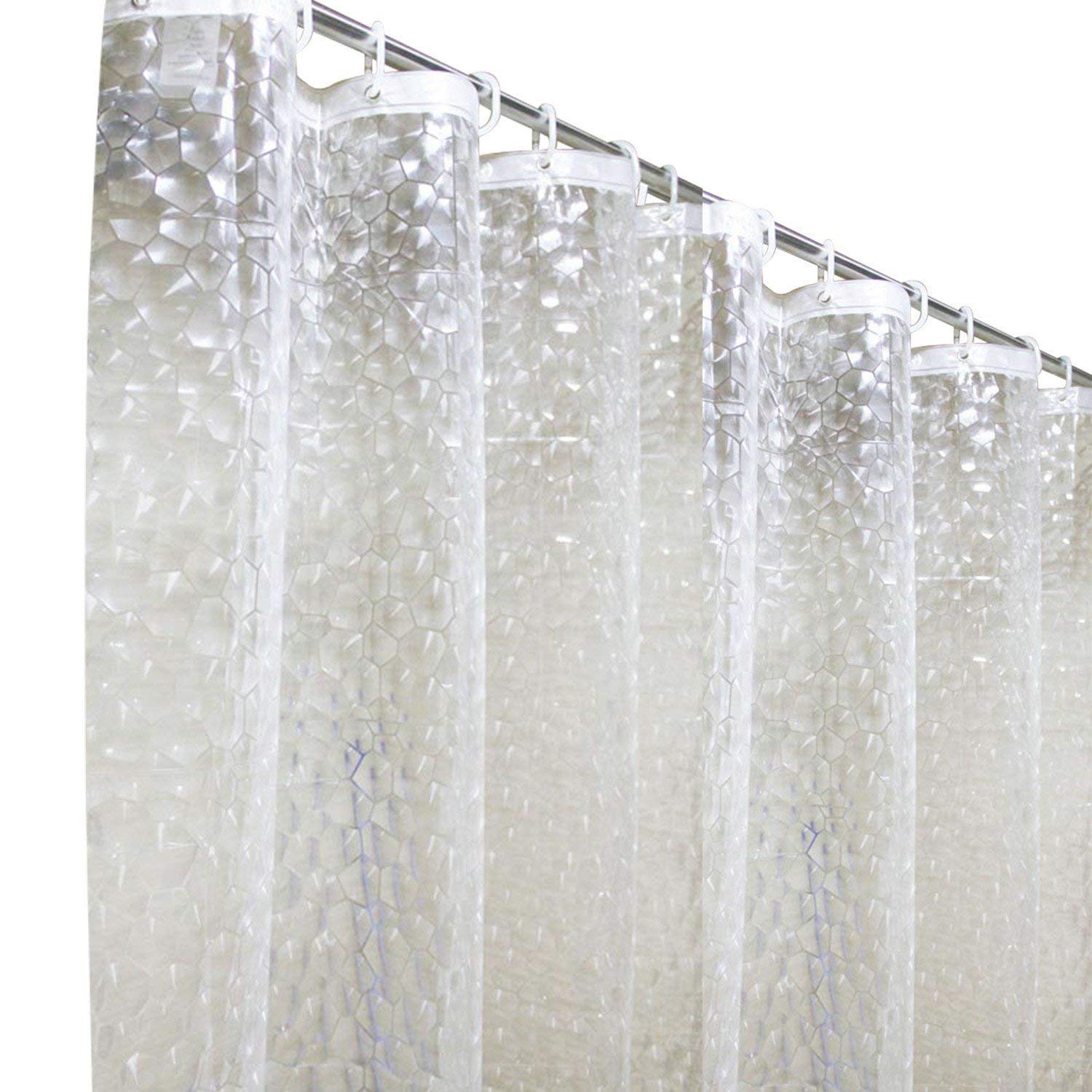 Mecare Shower Curtains 120 X 180 Cm 3d Waterproof And Mildew