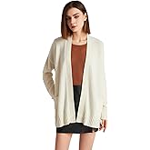 GreenMount Women's 100% Pure Cashmere Cardigan Sweater Soft and Warm Long Sleeve Oversize Loose Cardigan with Pocket