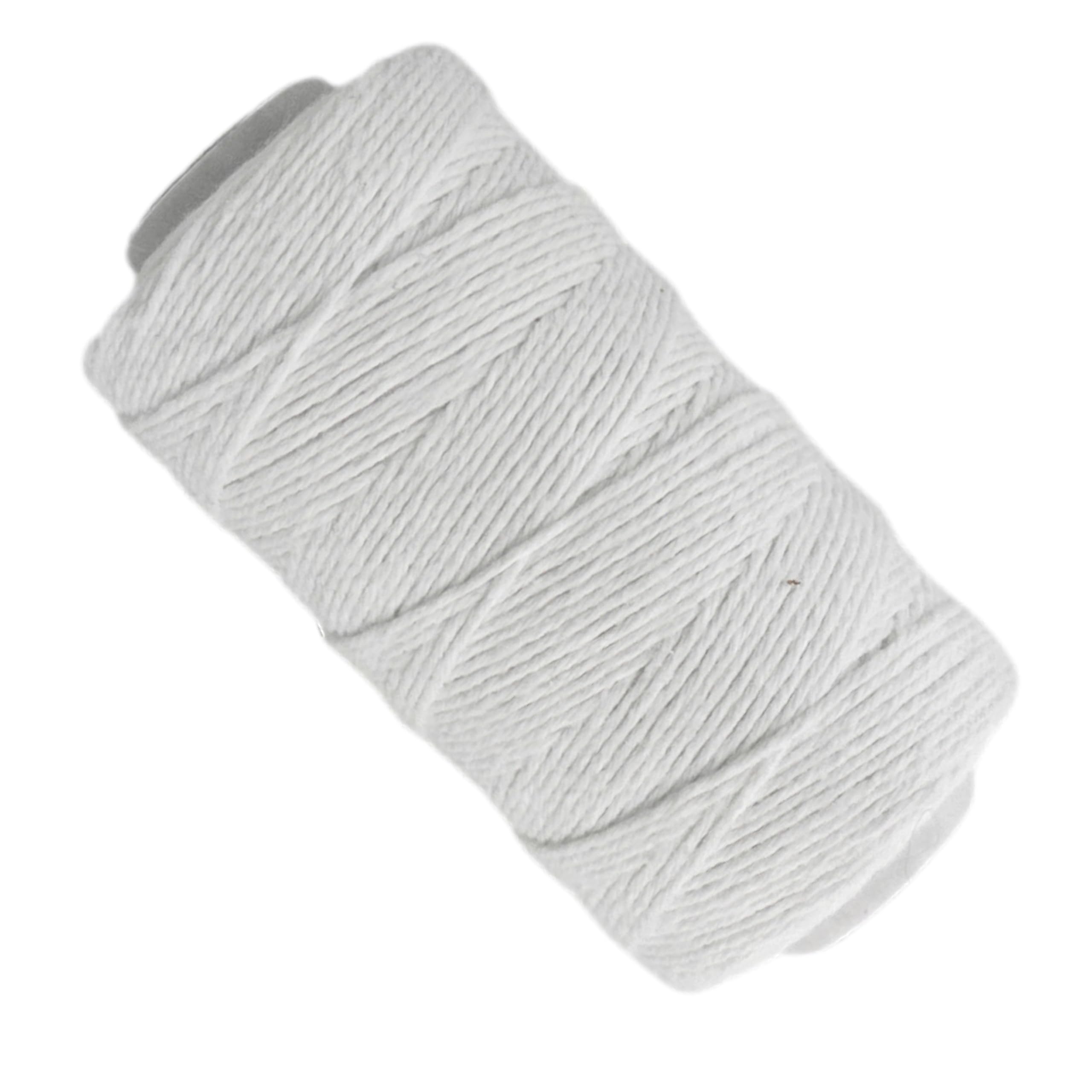 White Cotton Thread, 2MM, Made in Spain, for Meat Industries, Catering, String Lines, Packaging, Agriculture, Toys.
