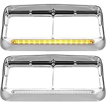 thumbnail interactive-video image 1 of 4"X6" LED Headlights Headlamp For Kenworth T400 T800 T600 W900L W900B Classic 12 1 of 11
