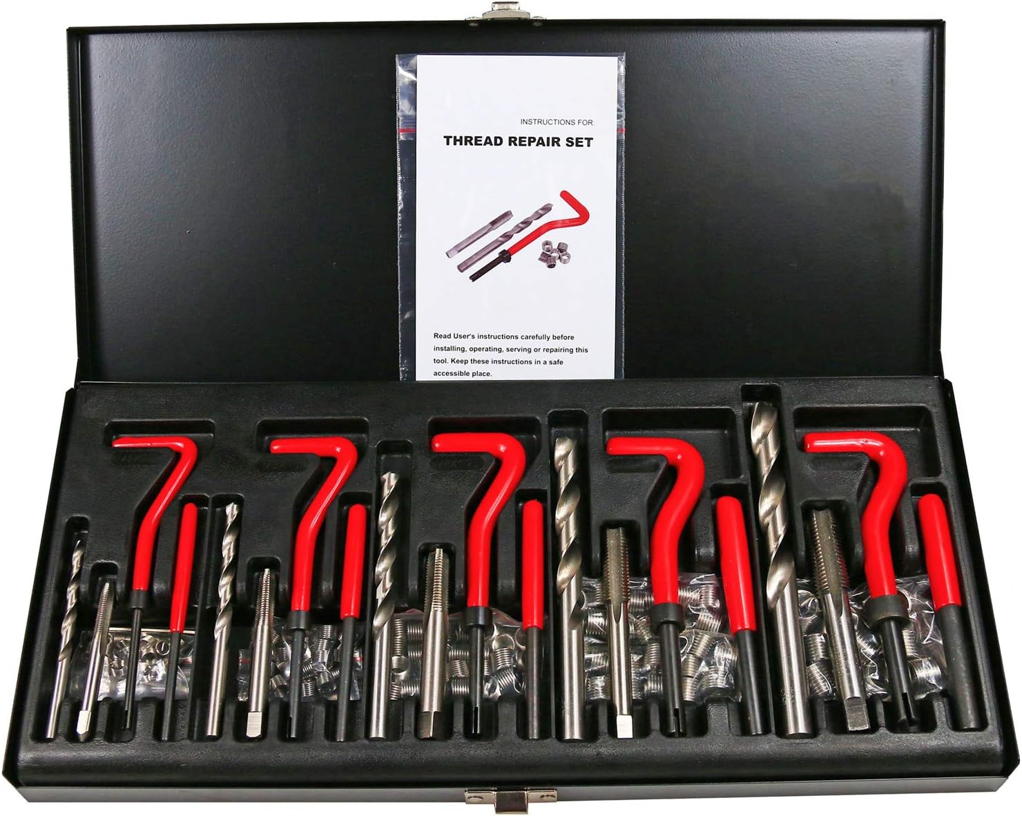 Best Q 131 pc Stripped Thread Rethread Recoil Repair Kit Metric M5 M6