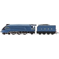 鉄道模型 LNER 4468 MALLARD Rolling road LNER Class A4 4468 Mallard 1938 蒸気機関車 3Dモデル