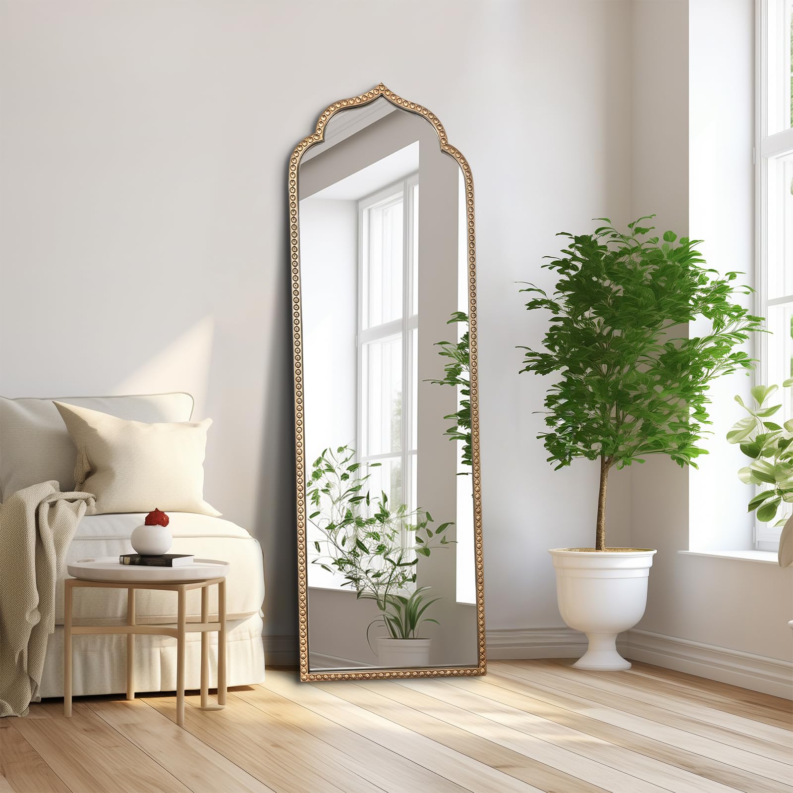 DAOYIJIAJU Large Gold Arched Mirror, 21