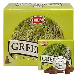 Green Tea Incense Cones And Cone Incense Burner