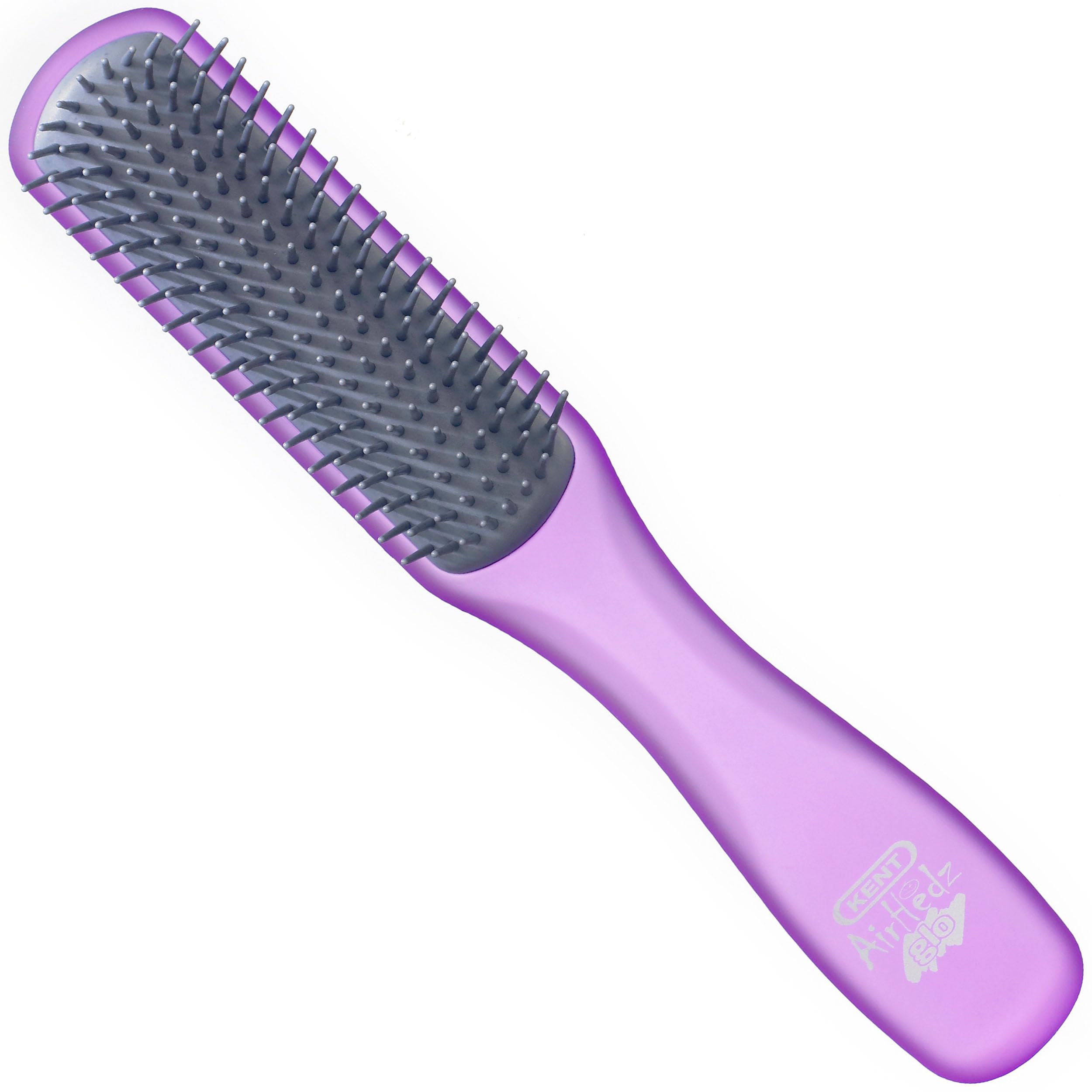 Kent AirHedz Glo Flat 9 Row Brush Purple