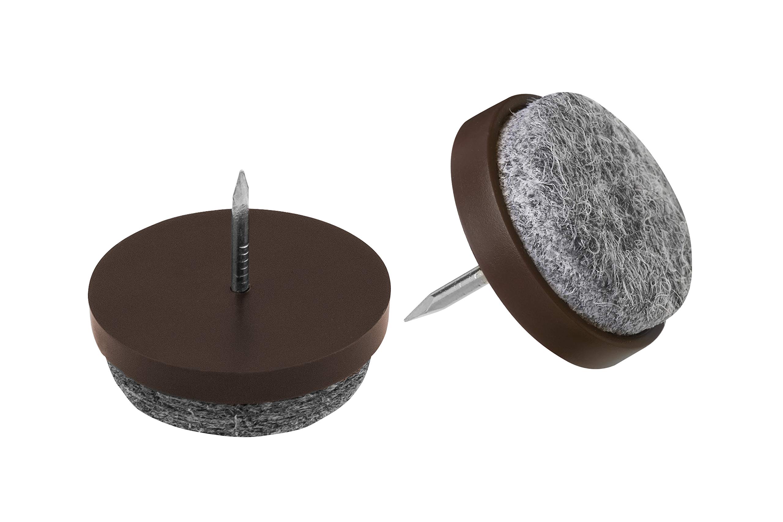 Meister Felt Glider with nail, Ø 30 mm, brown, 20 pieces, 644086