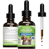 Pet Wellbeing Life Gold for Dogs - Immune Support, Normal Detoxification, Cellular Health, Astragalus, Blessed Thistle - Herb