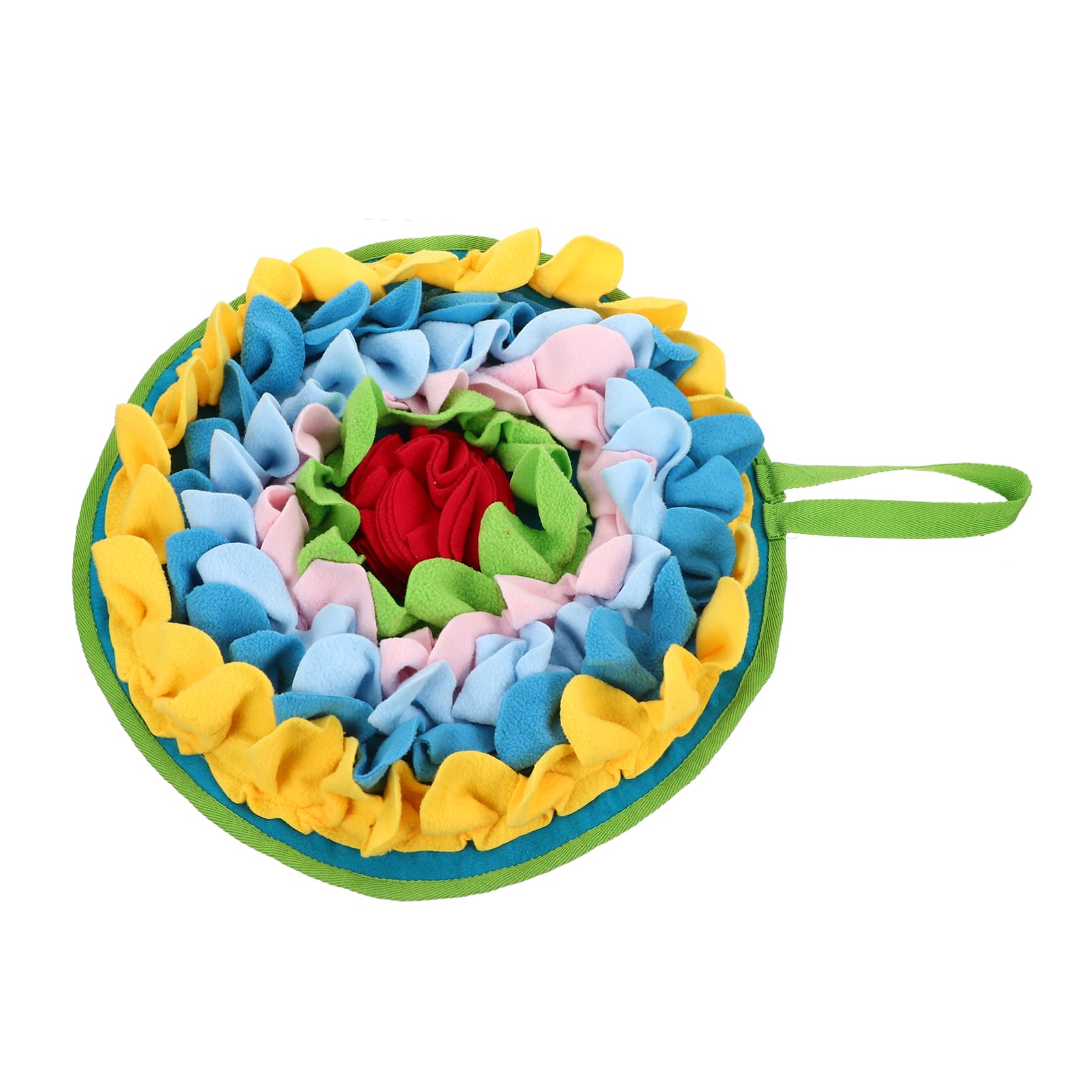Mipcase Rabbit Foraging Mat Snuffle Mat Licky Mats Guinea Pig Foraging Snuffle Pad Small Animal Puzzle Toy Interactive Feeding Pad Treat Dispenser for Bunny Hamster Ferrets Chinchillas