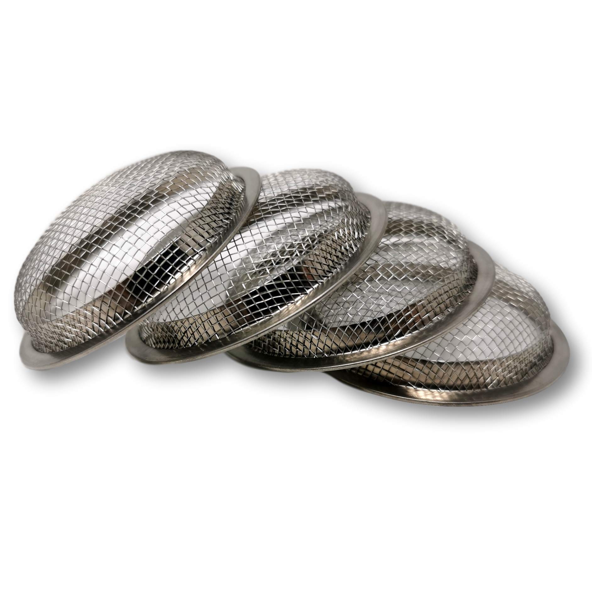 EKNA 4 x high-quality V2A stainless steel shisha head sieve, shisha strainer, tobacco sieve for shisha head, premium shisha accessories