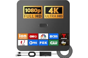 GALERA TV Antenna, TV Antenna Indoor for TV - Amplified HDTV Digital Antenna for TV, 420+ Long Distance Indoor/Outdoor Amplified HDTV Antenna, Support 4K 1080p All Television Outdoor Smart TV Antenna