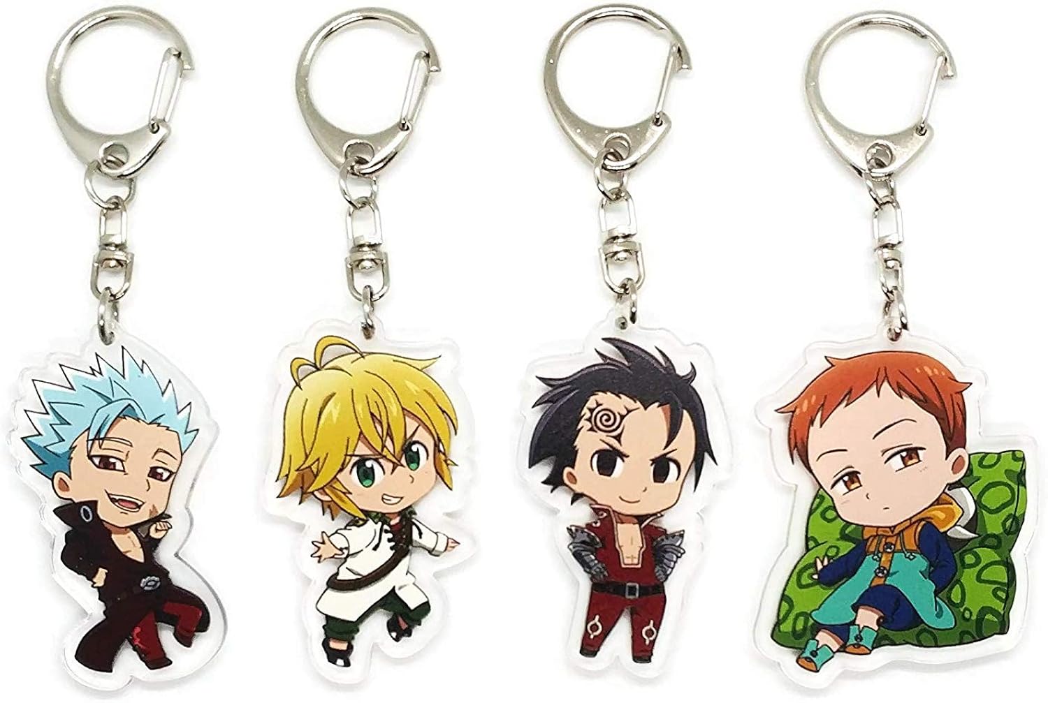 Set Of 4 The Seven Deadly Sins Nanatsu No Taizai Anime Acrylic