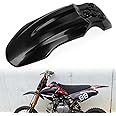 Motorcycle Front Wheel Mudguard, PSLER Dirt Bike Plastics Mud Guard, Crf50 Body Mudguard Kit for CRF50 Style 125CC Pit PRO Trail Dirt Bike, Black
