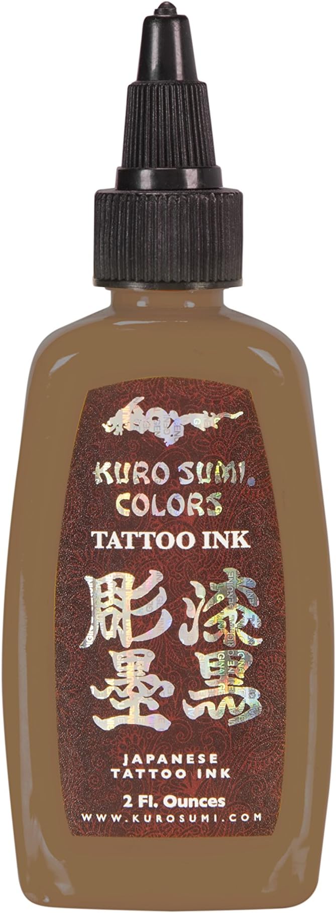 Kuro Sumi Tattoo Ink, Chairo Brown, 2 Ounce