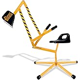 Stargo Sand Digger Kids Excavator Ride on Toy, Beach Toys Outdoor Sandbox Toy Digger for Kids, Solid Steel Rotates 360, Role Play, Sand Toys