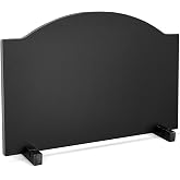 INNO STAGE 26 Inch Iron Fireback with Support Feet, Black | Effectively Reflects Heat, Protects Fireplace inner Wall, Fits most Traditional Indoor Hearth Fireplaces for Long-term Use