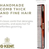 KENT Brushes A5T Handmade Comb Medium Size Coarse Fine Hair Women Men view 2
