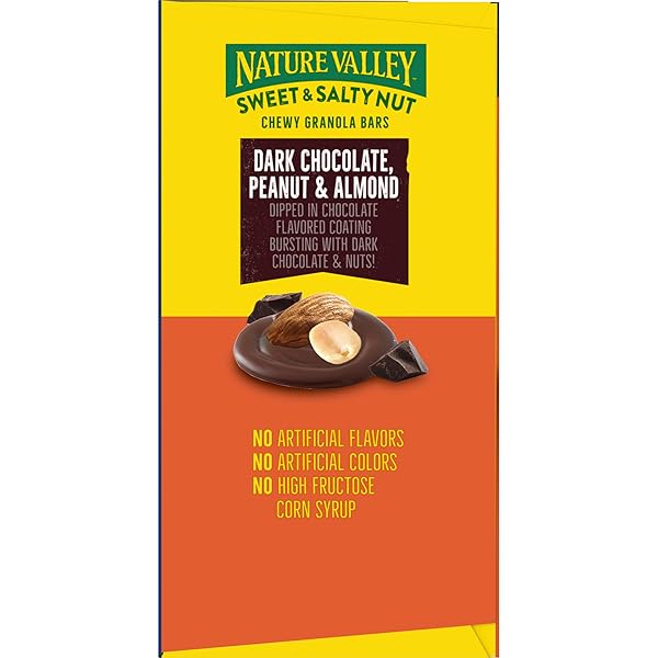 NATURE VALLEY SWEET AND SALTY NUT GRANOLA BARS, DARK CHOCOLATE PEANUT ALMOND, 24 BARS, 28.8 OZ