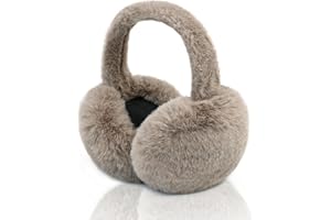 XIAOHAWANG Foldable Ear Muffs Women Winter Fluffy Earmuffs Warm Girls Ear Warmer Soft Outdoor Ear Cover