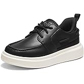 GINNI Boys Dress Shoes Slip On Boat Shoes Lightweight Loafers Casual Comfortable School Shoes for Toddler/Little Kid/Big Kid