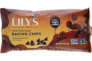 Lily's Sweets, Dark Chocolate Baking Chips, 9 Ounce