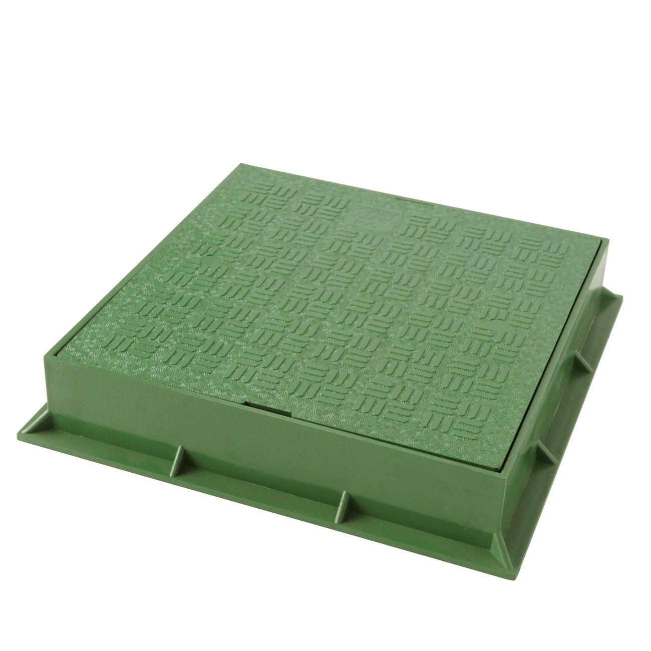 First Plast TCDP20V Frame with Folding lid Made of PVC, Green, 200x200 mm