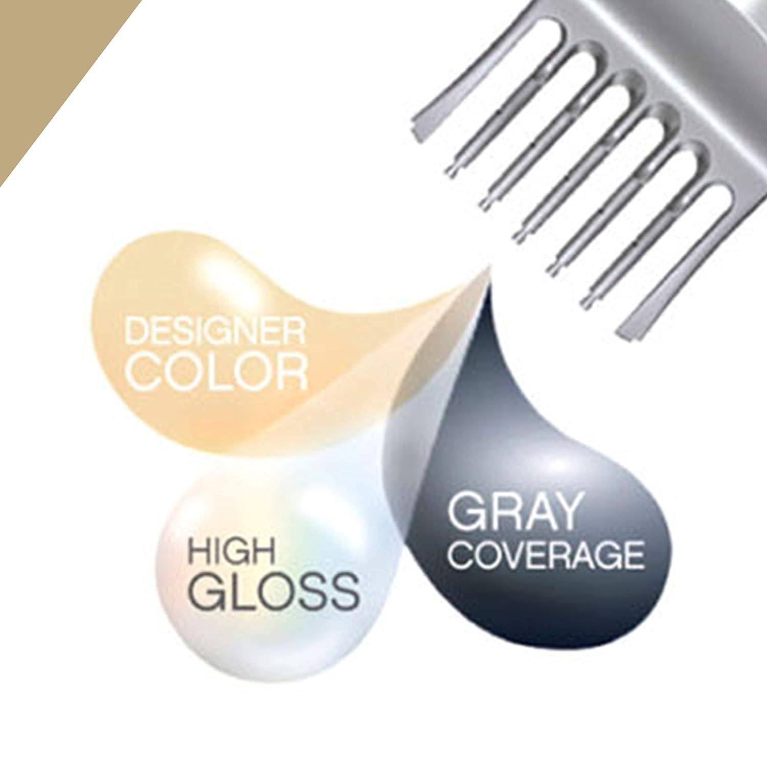 Clairol Nice ‘n Easy Perfect 10 Permanent Hair Dye Kit, Medium Golden Brown, 1 Count , 5 g: Beauty