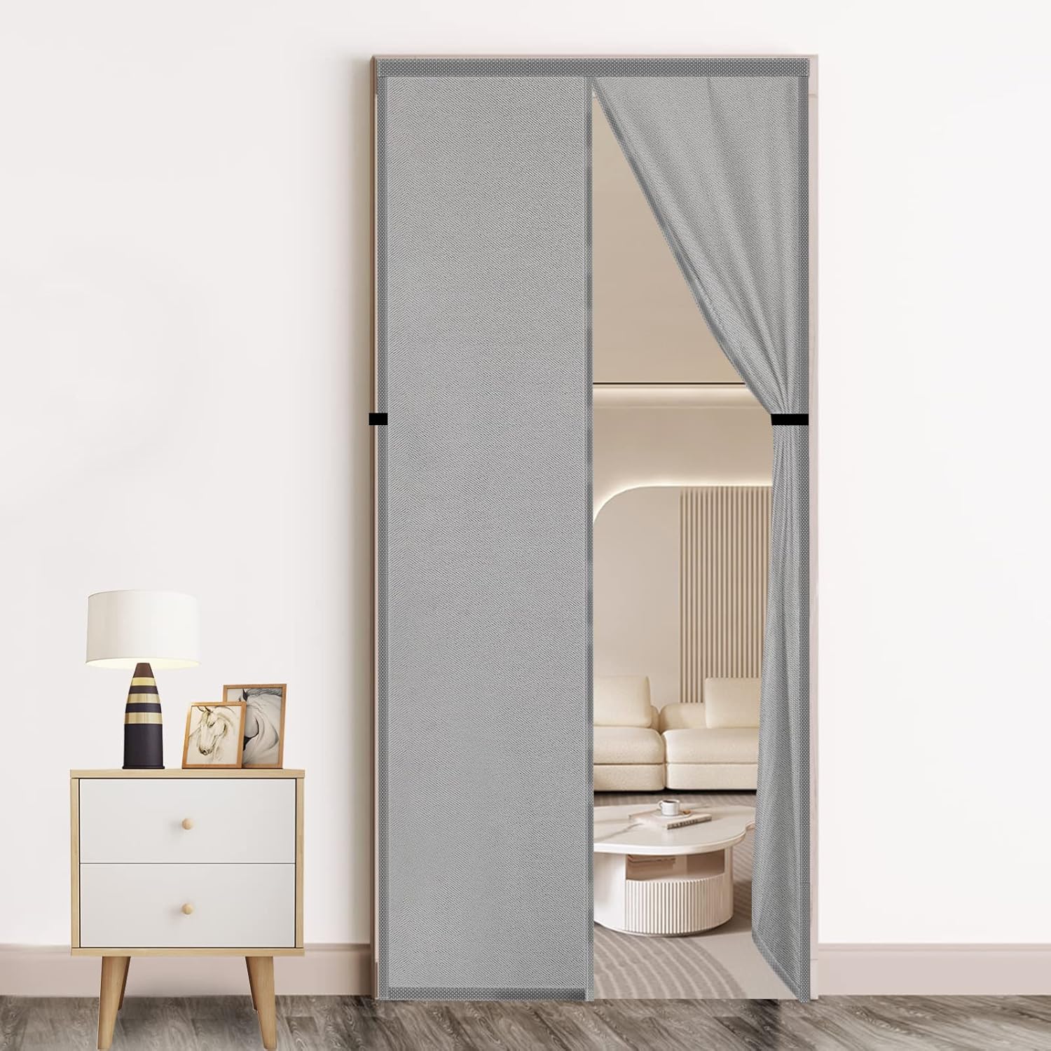 Draft Stoppers - DCUINS Magnetic Door Curtain, Fit Door Size 32