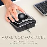 Kensington Expert Mouse Wired Trackball Grey 4 Buttons Ambidextrous Scroll Ring view 8
