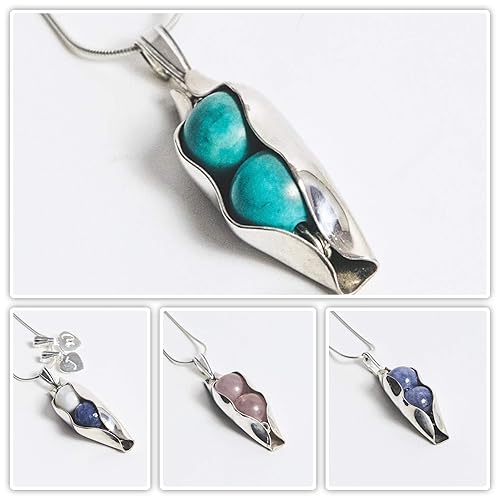 husband and wife birthstone necklace