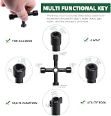 Keadic Water Meter Wrench 16 Inch 4-Way T Shape Steel Key Pack of 2 view 5
