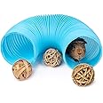 Niteangel Fun Tunnel with 3 Pack Play Balls for Guinea Pigs, Chinchillas, Rats and Dwarf Rabbits