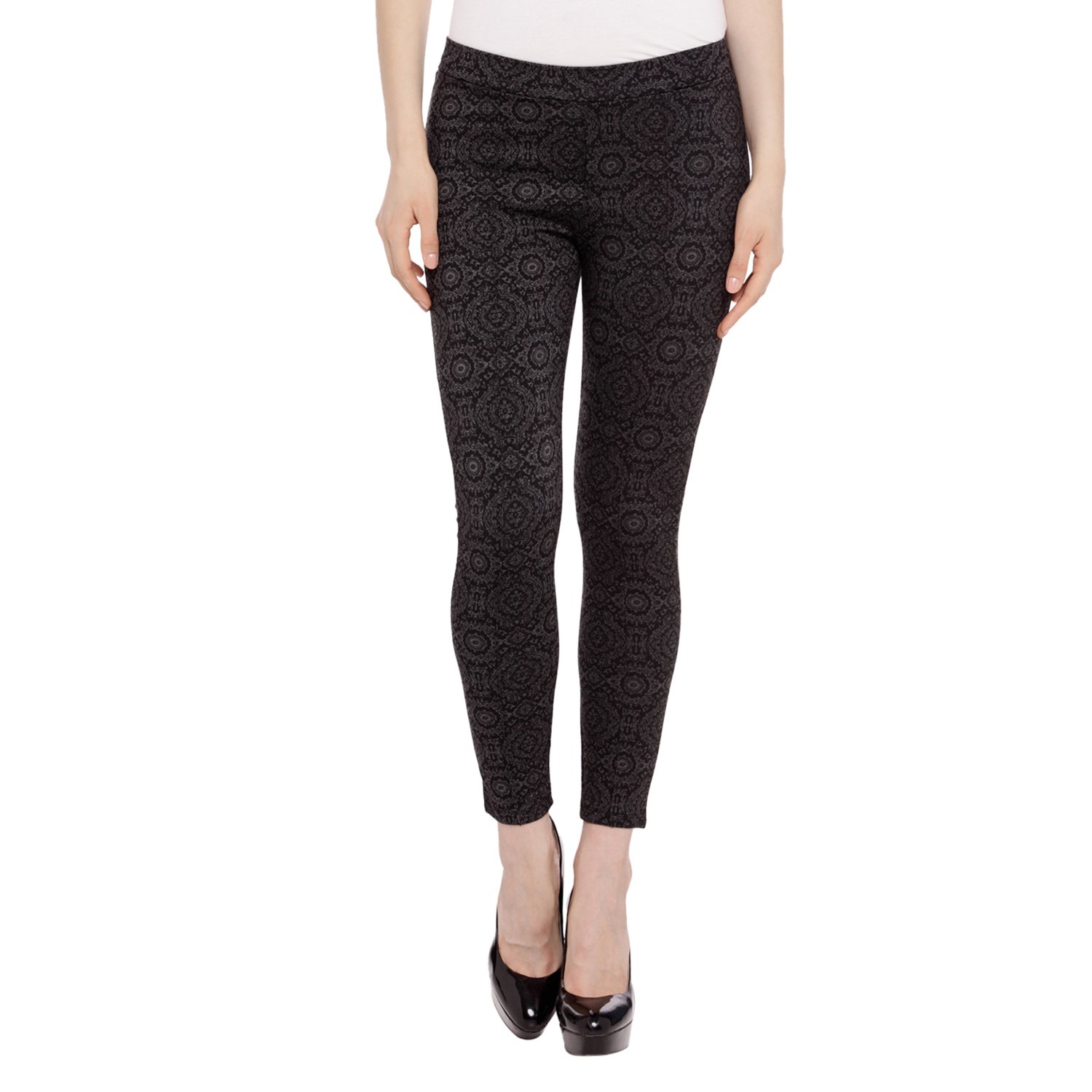 annabelle by pantaloons women's printed tregging