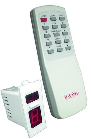 RECOSYS Sleep Mode and Timer, Modular Remote Switch for Light and Fan (White)